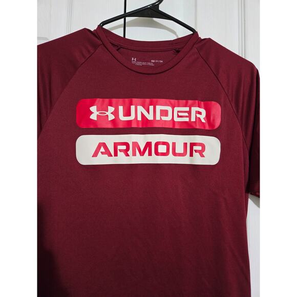 Under armour small men's maroon athletic t-shirt - Picture 2 of 7